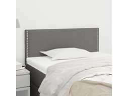 Vidaxl Cabeceira De Cama Tecido 100x5x78/88 Cm Cinzento-escuro