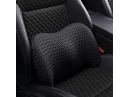 Suporte Lombar, Suporte Lombar De Espuma Viscoelástica Para Carros, Cadeiras De Escritório, Encosto Ergonômico Aerodinâmico Slowmoose (preto)