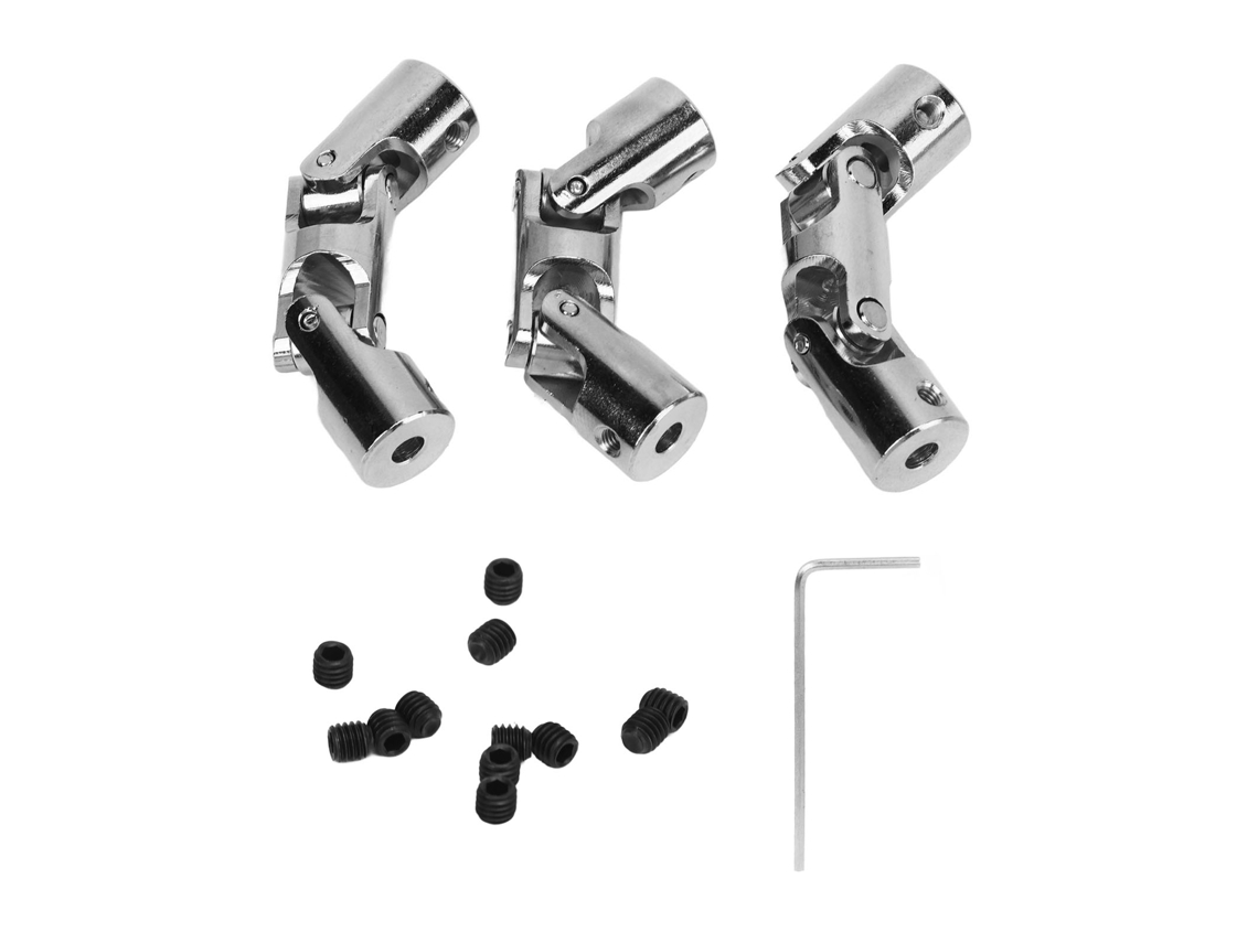 Acoplador de Eixo Universal 4mm Aço 3 Junções S/MARCA