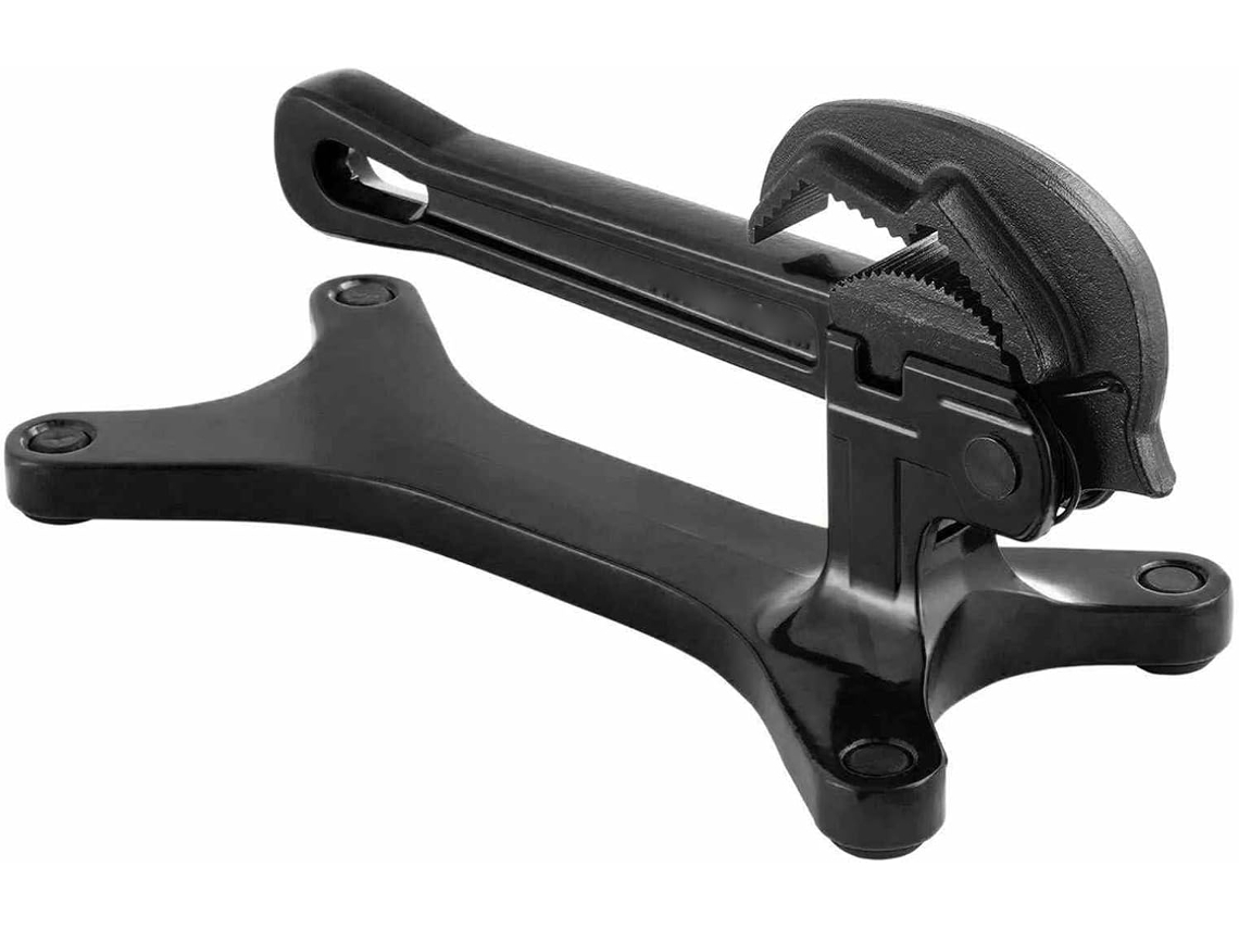 Torno De Tubo Portátil Com Trava Automática, Para Tubos De 1/8 A 1-5 Polegadas Com Mordentes Serrilhados.