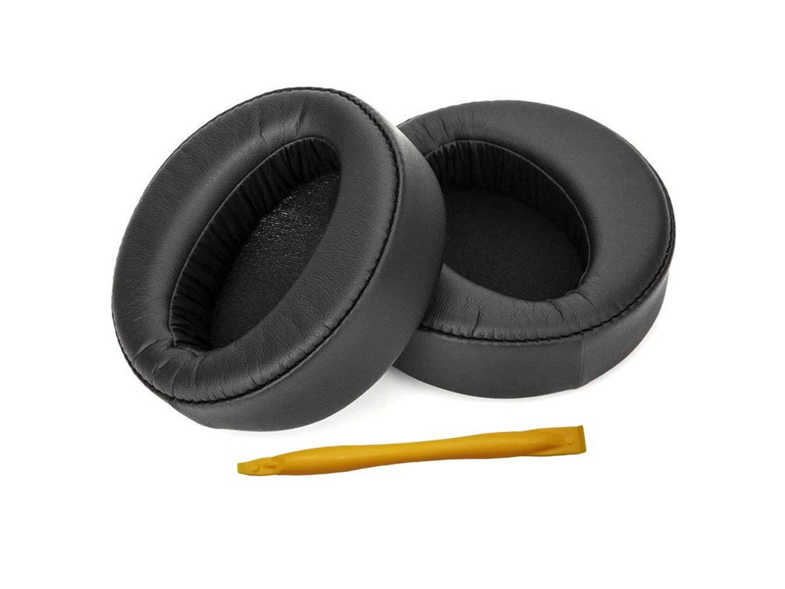 Almofadas Zruxe Para Auscultadores Sony Mdr-xb950 (2 Unidades, Espuma Viscoelástica, Pele Proteica, Pretas)