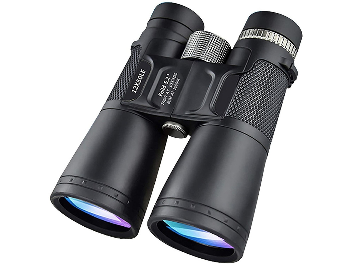Binóculos 12x50 Hd Bak4 Prisma Fmc Ip68 Crianças Observação Pássaros Caminhadas Caça Turismo Preto Bestvite