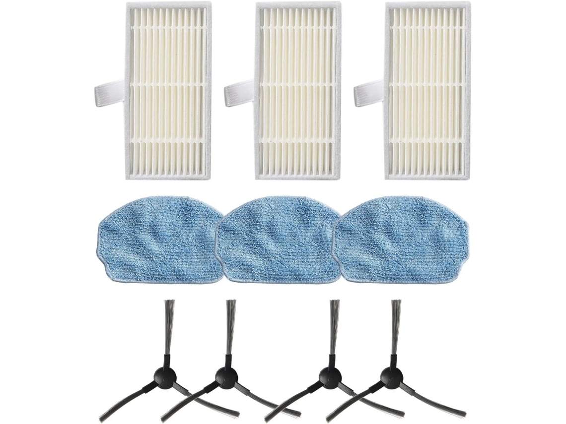 Kit Di Ricambio Per Aspirapolvere Con 4 Spazzole Laterali, 3 Filtri E