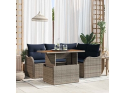 Vidaxl Conjunto De Sofá De Jardim 5 Unid. 4-número De Lugares