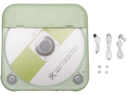 Leitor Cd Portátil Com Bluetooth, Estéreo Mp3, Bateria De Longa Duração, Reprodução Repetida