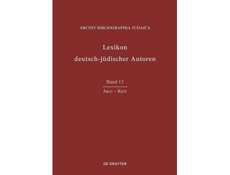 Livro Jacokerr German Edition de Archiv Bibliographia Judaica Ev (Alemão - Capa Dura)