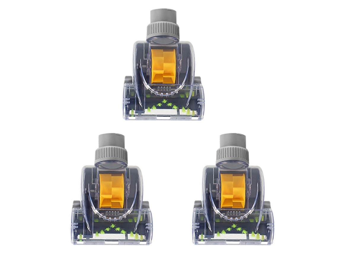 Escova Turbo Universal 3x Para Aspirador De Pó, Ideal Para Remover Pelos De Animais, Camas, Ácaros E Outros Detritos De Carpetes. Inclui Peças P_ptg