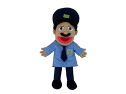 Marioneta Com Boca Móvel Lurelia, Com Boca Móvel, 40 Cm, Algodão Pp, Tecido, Para Brincadeira Temática
