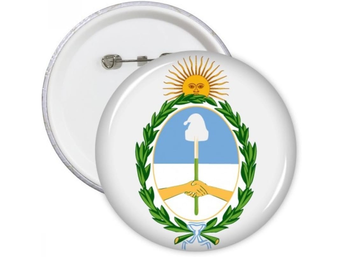 Diythinker Buenos Aires Argentina Emblema Nacional Broches Redondos Botão Decoração de Roupa 5 Peças Presente