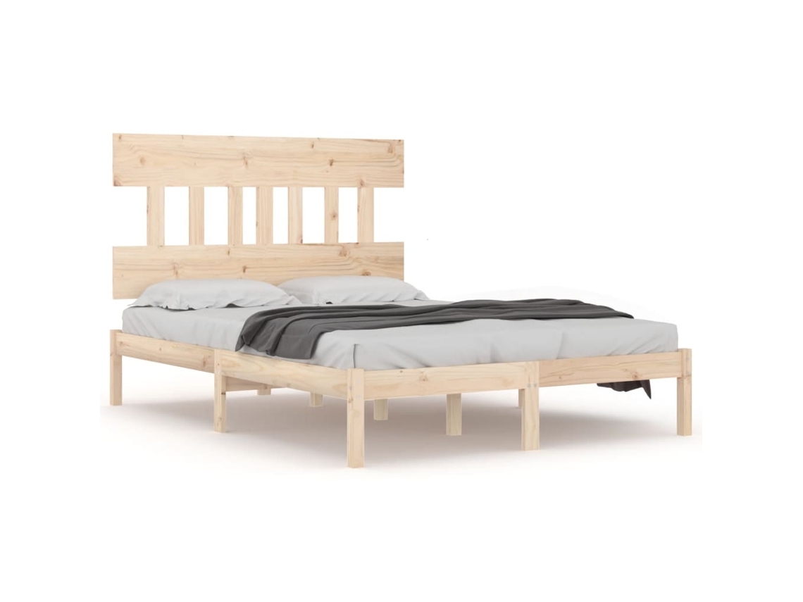 Estrutura de Cama 120x200 Cm Madeira Maciça MAISON EXCLUSIVE