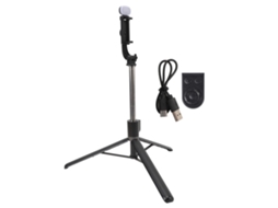 Selfie Stick Tripod With Light Usb Rechargeable Bluetooth Telescopic Phone Selfie Stick With Wireless Remote For Outdoor Travel LAXISCREED