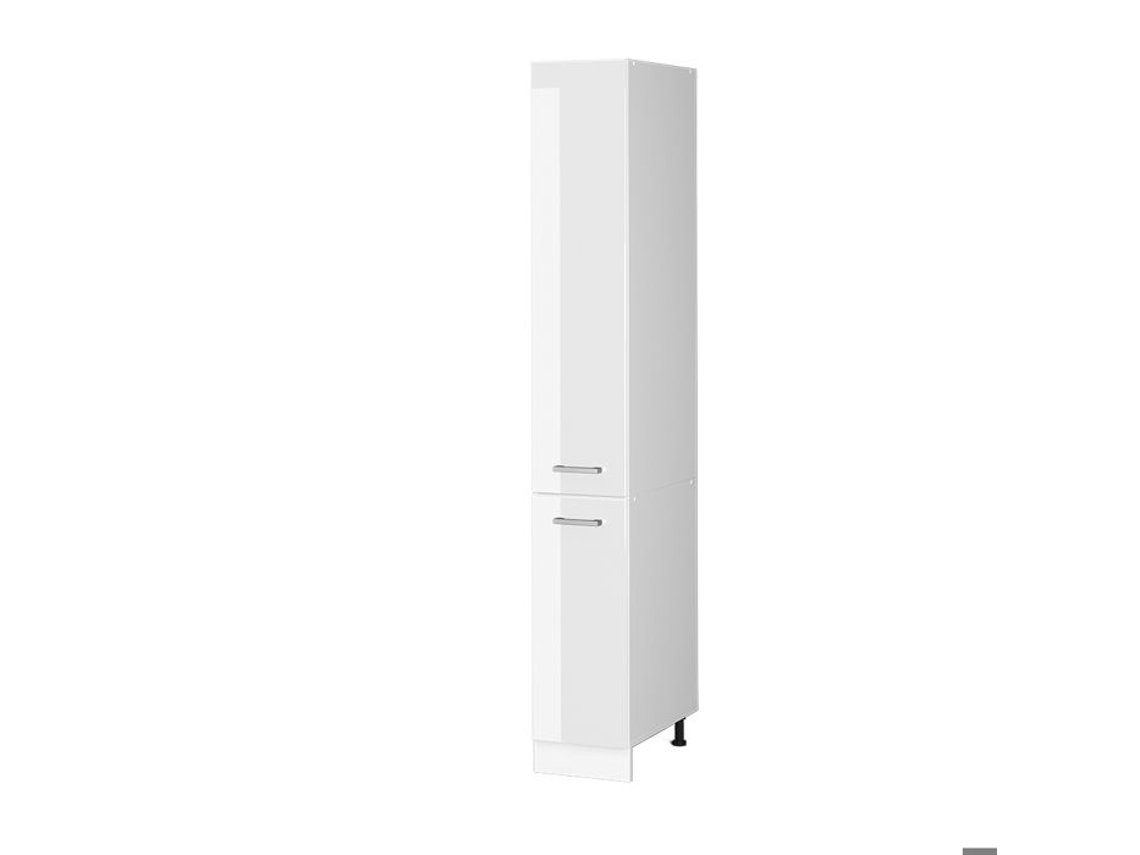 Armário Alto Universal R-line, 30cm Com Portas, Branco Alto Brilho, Branco, Vicco