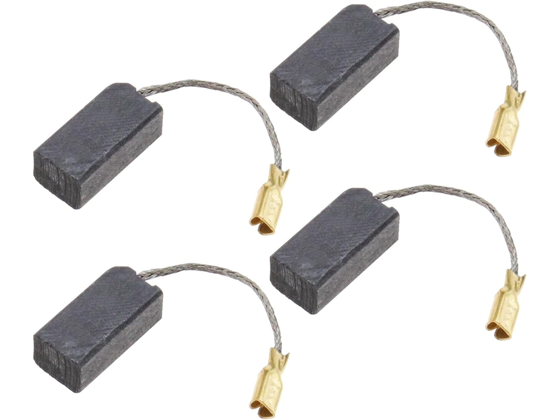 2 Pares de Escovas Carvão 16x8x63mm com Desligamento Automático Compatíveis Peças Reposição Flex Ge5 Ge5r Gse5r BRILVIBERA