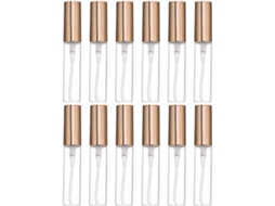 Conjunto De Frascos De Vidro Recarregáveis De 5 Ml Com Spray, Portáteis E À Prova De Vazamentos.