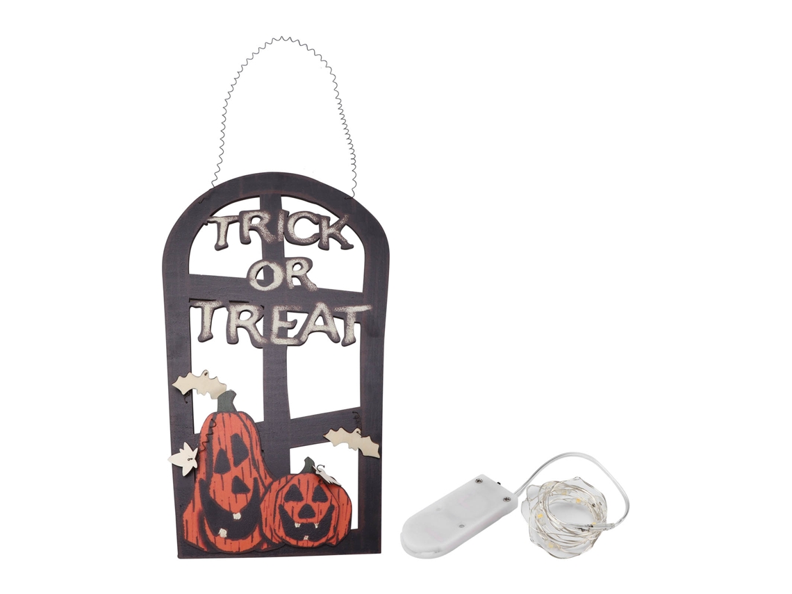 Laxiscreed Sinal Halloween Em Led Com Abóbora, Caveira E Túmulo Para Decoração De Festa E Casa