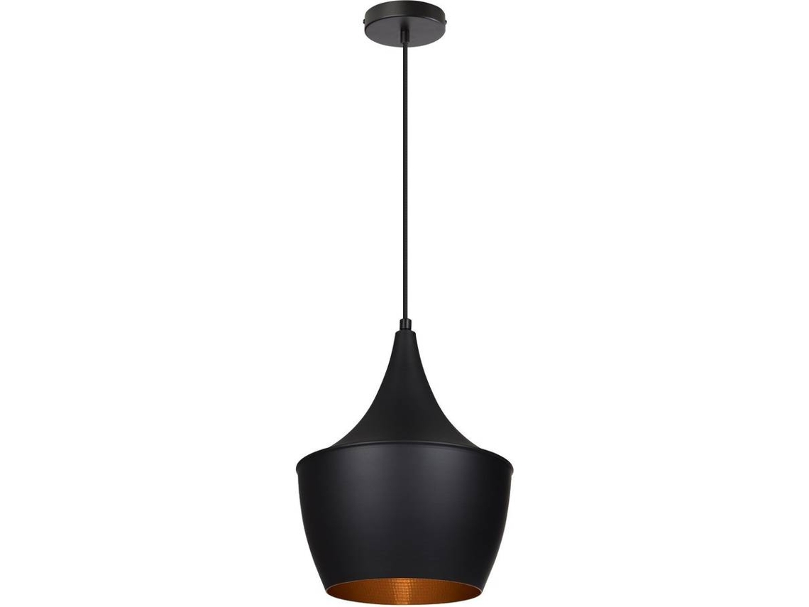Candeeiro Suspenso Aluminio Tri Mercury Preto