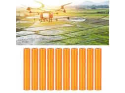 10 Peças Coluna Separadora Alumínio Redonda M3x30 Parafuso Vara Fixador Laranja Para Aeronaves Drones Helicópteros