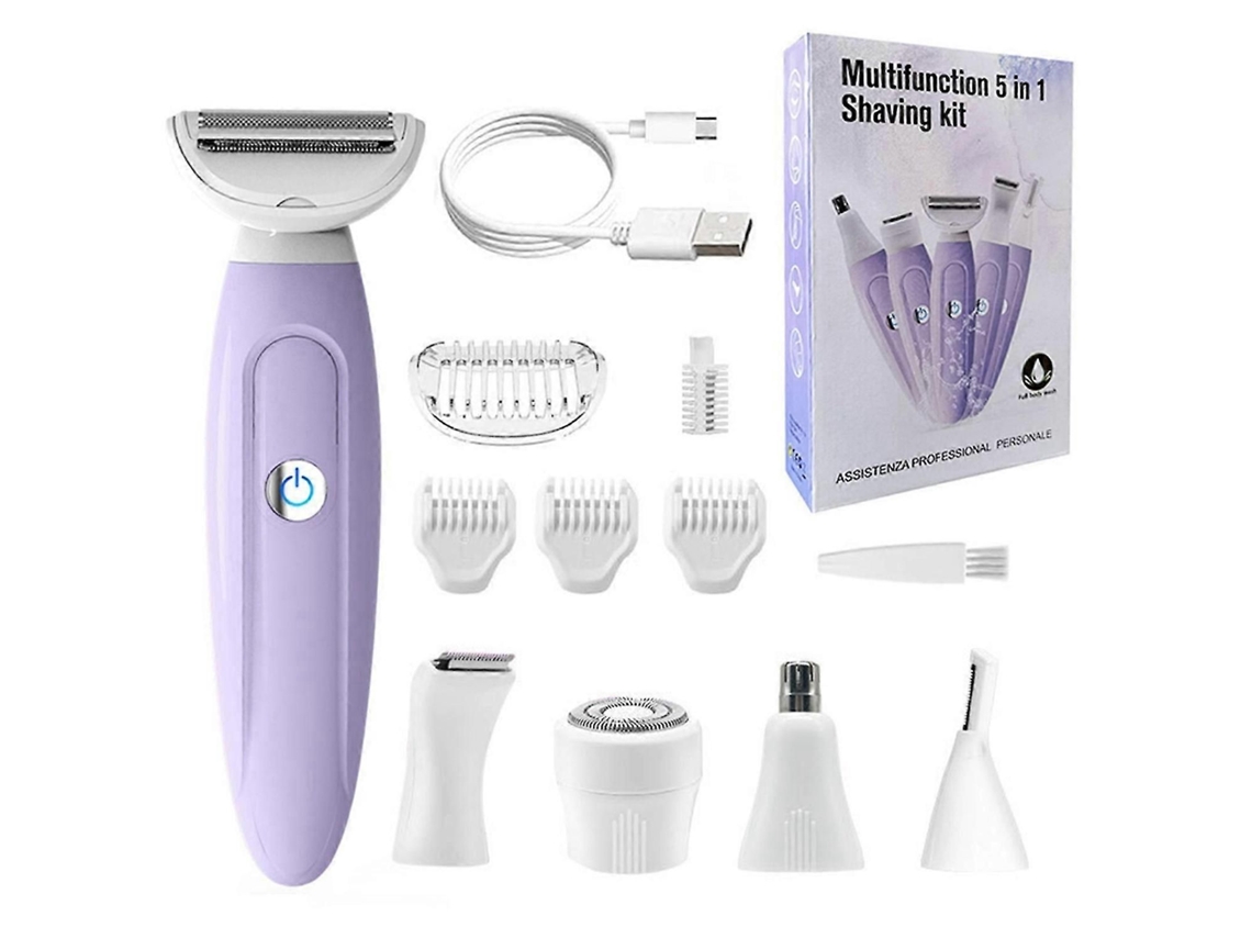 Aparador De Biquíni Para Mulheres, Ferramenta De Depilação Facial 5 Em 1, Depilação Suave Indolor, Depilação Suave Perfeita Para Áreas Sensíveis