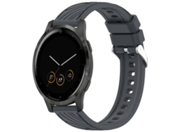 Bracelete Garmin Vivoactive 4s Silicone Textura Listrada de 18mm XIAOMOYU