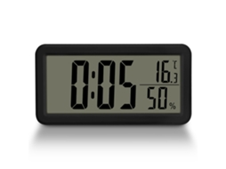 Relógio de parede LED, despertador digital de 15 cm com luzes.