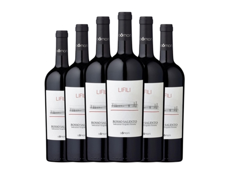 Vinho A6MANI Rosso Salento (0.75 L - 6 Unidades)