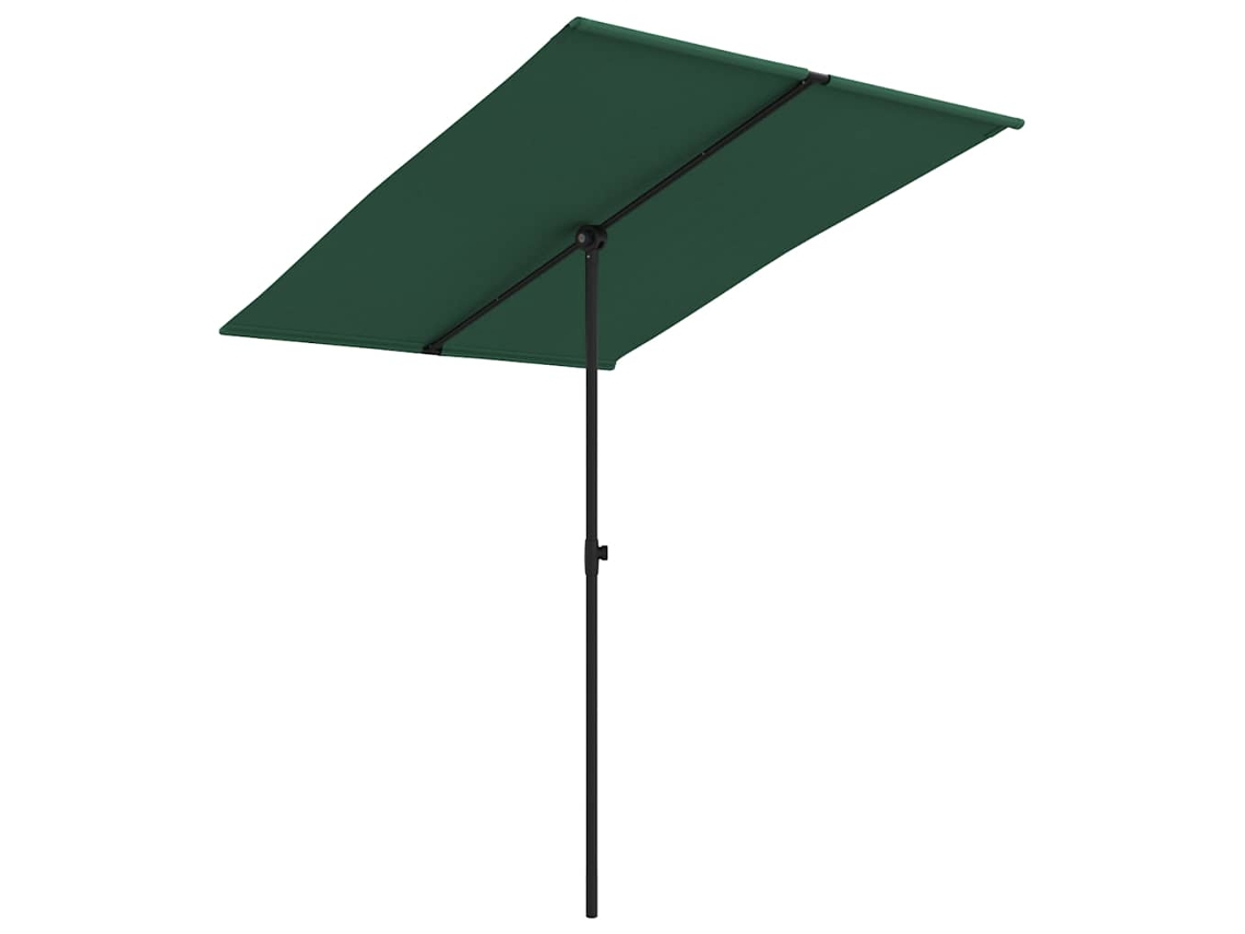 Maison Exclusive - Guarda-sol De Jardim Com Poste De Alumínio 2x1,5 M Verde