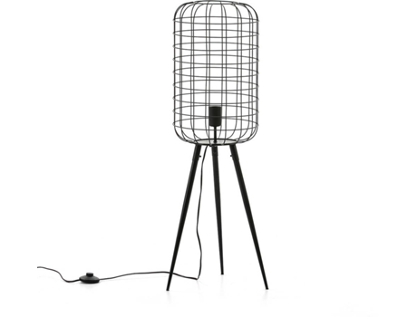 Candeeiro de Pé  Obei L (Preto - E27 - Máx. 40W - Metal)