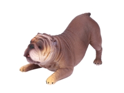 Modelo de Bulldog Francês de Alta Simulação e Detalhes - Brinquedo Dorminhoco - Presente para Crianças