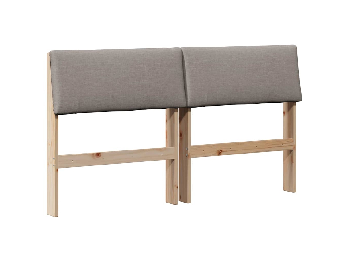 Cinzento acastanhado Cabeceira Estufada 135 Cm MAISON EXCLUSIVE