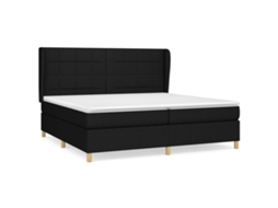 Box Spring Bed, Box Spring Beds Vidaxl Preto Tecido (200 X 200 Cm)