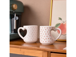 À Venda Conjunto De 2 Canecas Cerâmica Em Formato Coração, Ideais Para Água, Café, Café Da Manhã, Casais E O Escritório. Aquaforge