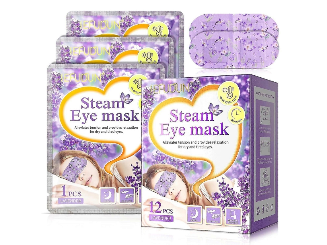 Máscara De Olho A Vapor, Máscaras Para Olhos Secos, Máscara De Olhos Auto-aquecedora, Acalma Os Olhos Cansados, Lavanda 40-60 Minutos Máscara De