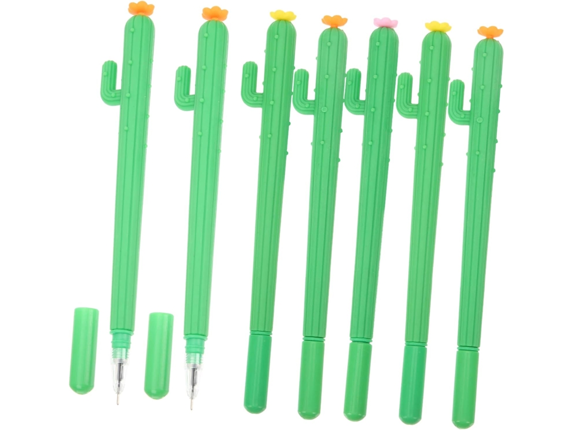 Conjunto De 10 Canetas Em Gel Sewacc Com Estampa Cacto, Ideais Para