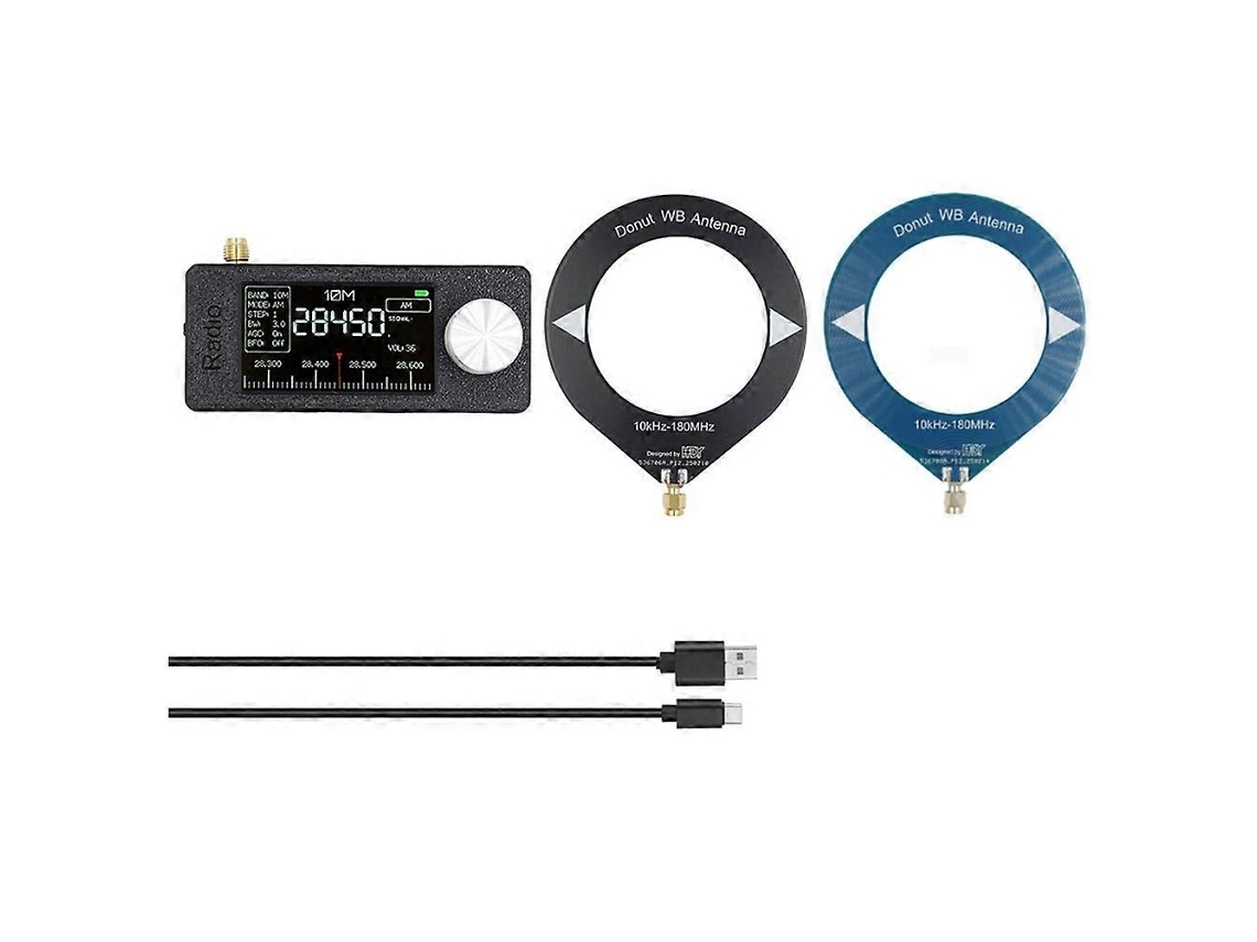 Receptor de Rádio Mini Si4732 10khz 180mhz GOKOCO, Tela de 1,9 Polegadas