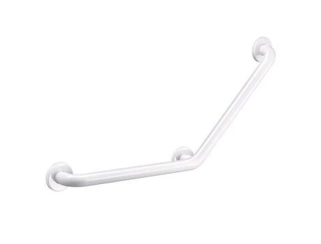 Barra de Apoio Angular em Aço Inoxidável 135 Comprimento: 680 Mm Decoração: Epóxi Branco Material: Aço Inoxidável Diâmetro Do Tubo: 32 Mm D DELABIE