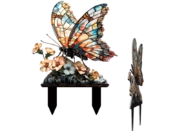 Decoração Paisagística Arquitetônica Estacas em Forma de Borboleta Design para Decoração de Jardins e Quintais, CHABERLU