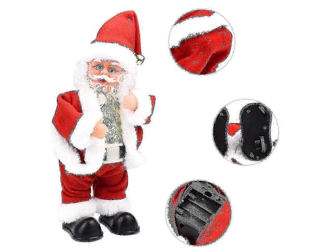 Boneco De Pai Natal Musical E Dançante A Pilhas