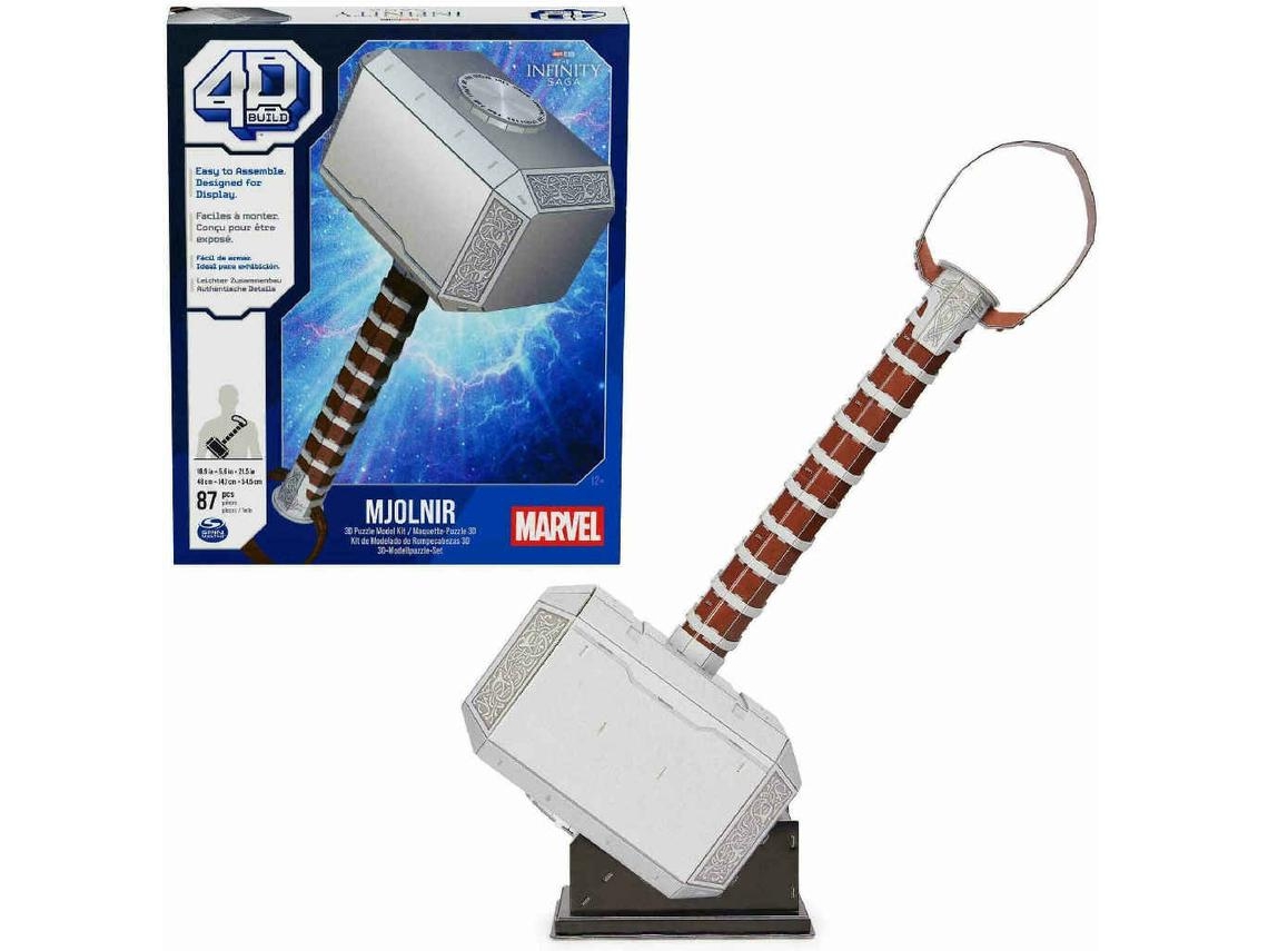 Puzzle 4D Martelo de Thor 87 Peças SPINMASTER 