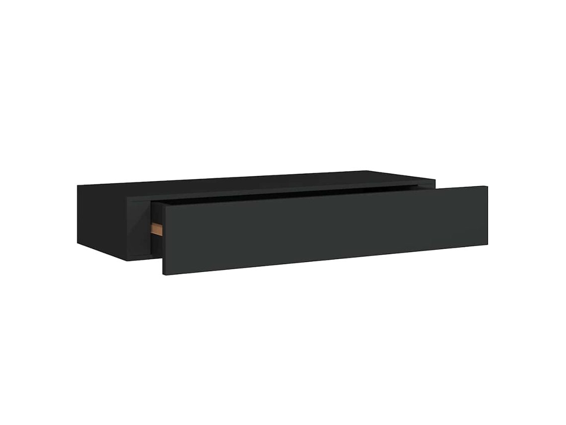 Drawer Shelf, Drawer Shelves Vidaxl Preto Mdf (60 X 23.5 X 10 Cm)