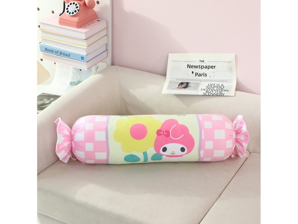 Almofada Cilíndrica Hello Kitty Diabinho Estilo Dopamina Doces Cartoon Fofa CHABERLU