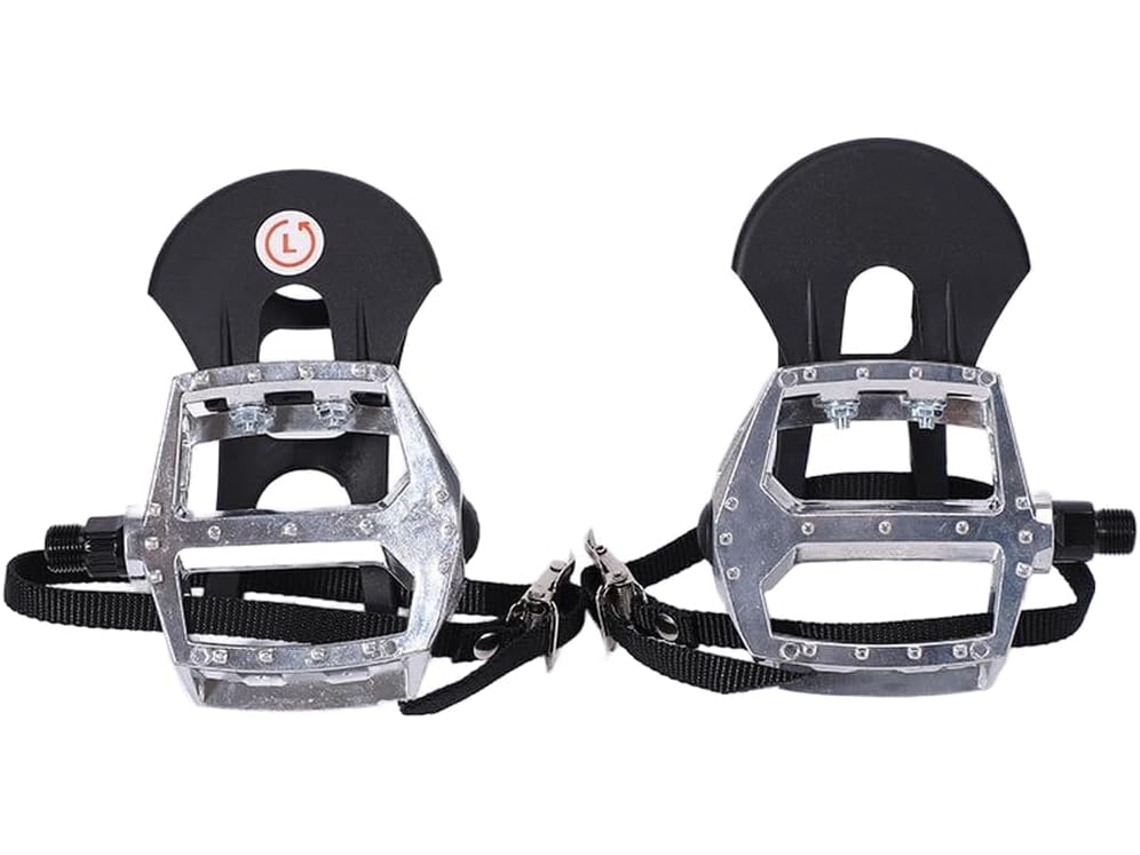 Pedais antiderrapantes de alumínio para bicicletas ergonômicas.