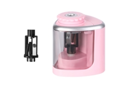 Mali lápis ponteiro Elétrico Semi automático Bateria Powered Portátil para Crianças Rosa