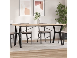 Vidaxl Mesa De Jantar Estrutura Em Y 180x90x75,5cm Pinho/aço