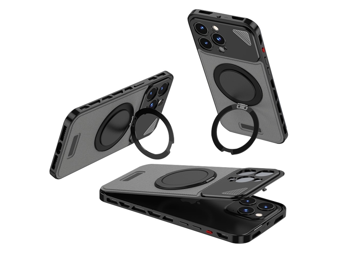 Suporte Casa Para Iphone 13 Pro Max Metal Magnética Preto