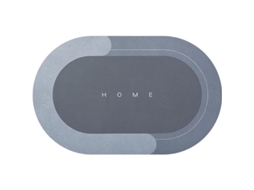 2026-almohadilla De Baño Linjou Absorbente Super No Deslizante Suave Rápido Secado Azul Oval 40x60cm Azul 40*60cm