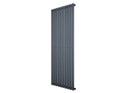 Radiador Oval De Coluna Simples 1600x600 Mm - Cinza Antracite| Aço Carbono, 1.5 Mm, 1406w | Design Elegante | Alta
