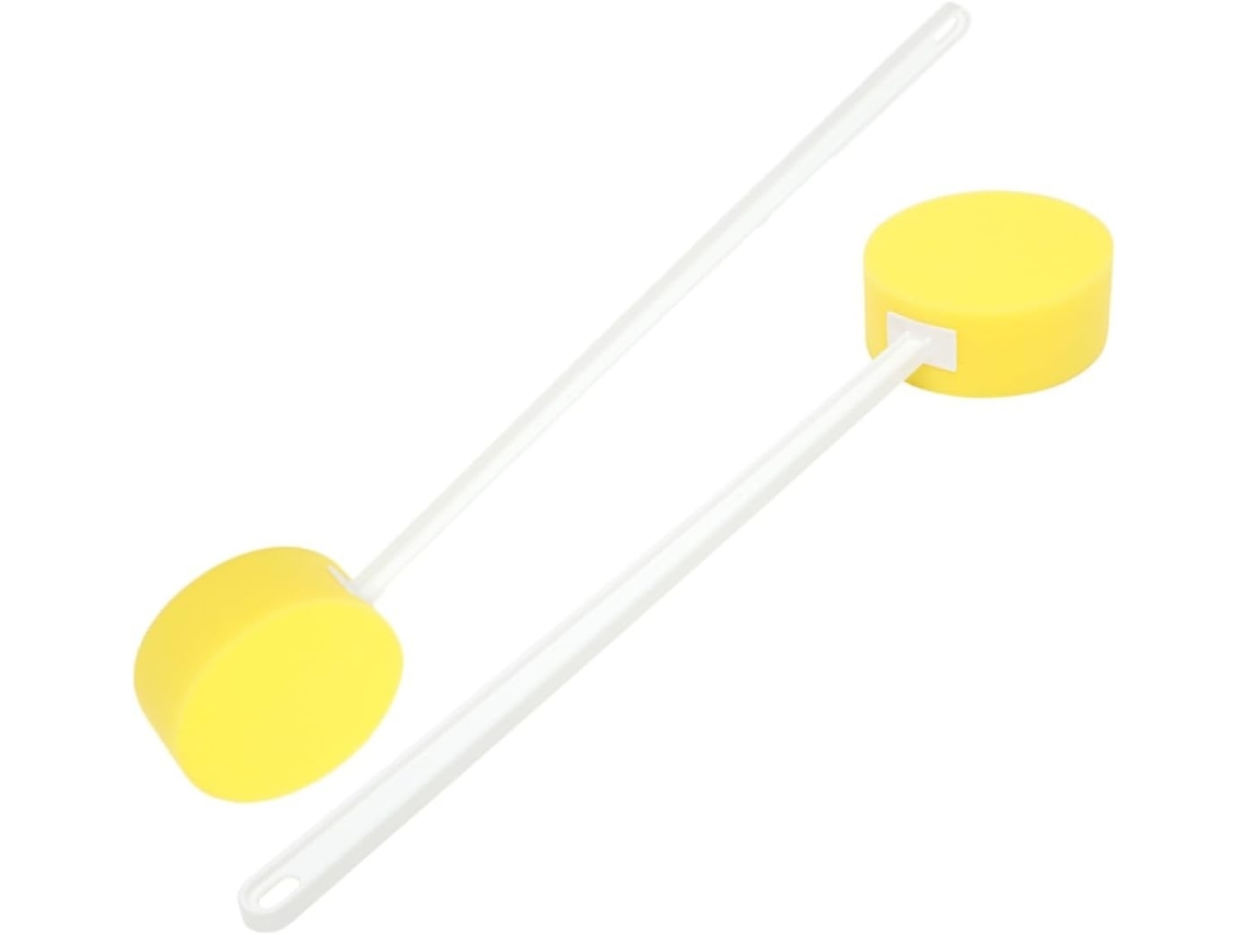 Lurelia Conjunto De 2 Escovas Esponja De Banho Para Duche, Esponja Suave, Cabo Longo E Com Argola, Rotina Spa Prático