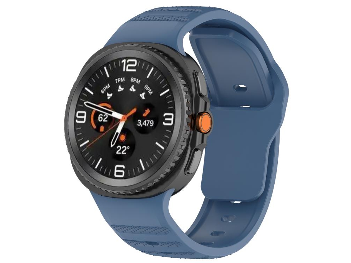 Bracelete Para Samsung Galaxy Watch 8 / 8 Classic - Silicone Com Padrão De Bolinhas E Fivela De Liberação - Azul Oceano