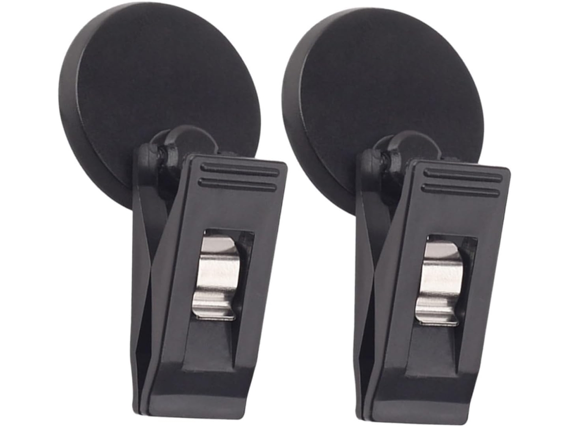 Clipe Autoadesivo Para Carro Supvox Em Pvc Preto, Suporte Versátil Para Recibos E Cartões De Acesso, Fácil Instalação