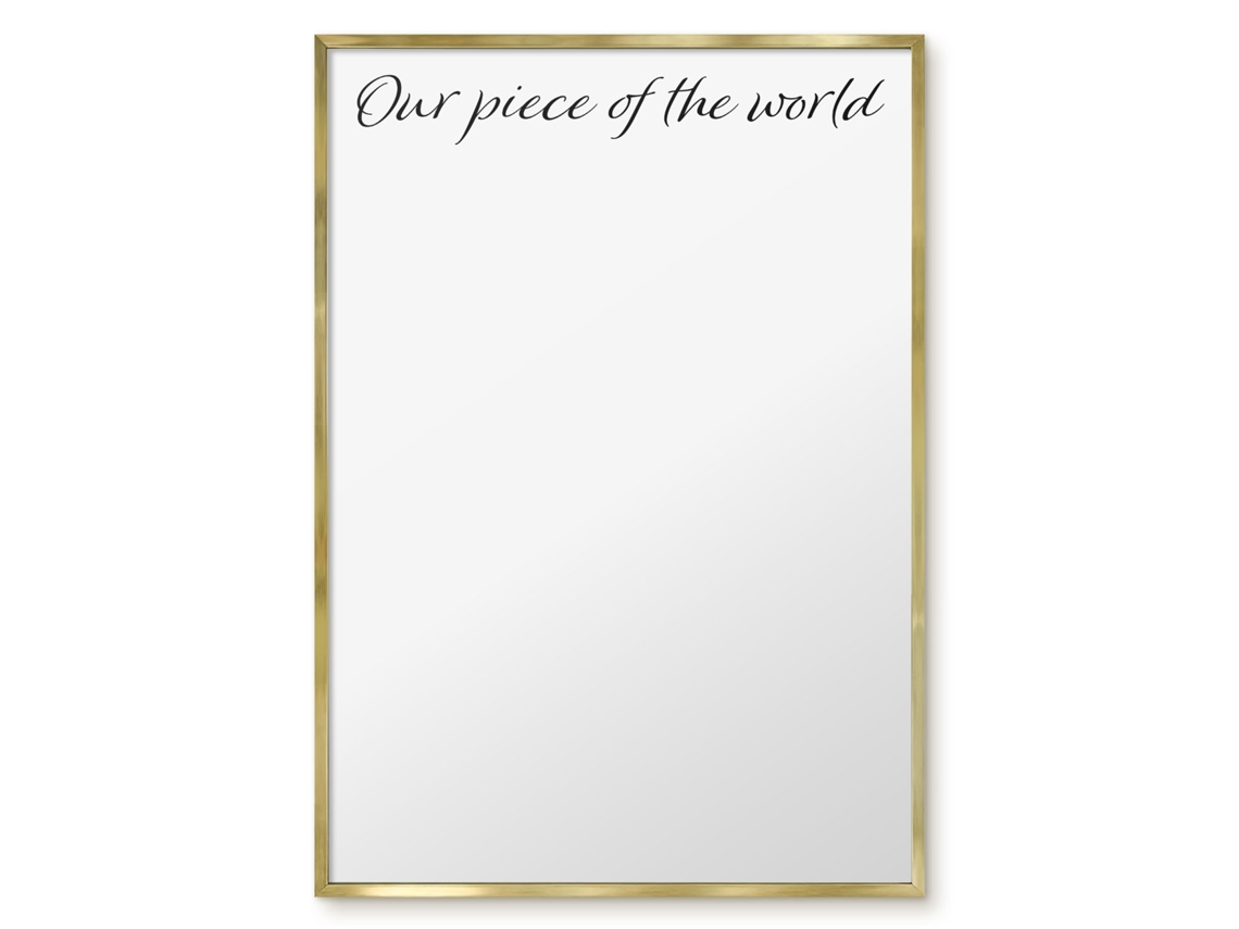 Magnetic Glass Board Our Piece Of The World For The Hall Espelharte (70x100 Cm)